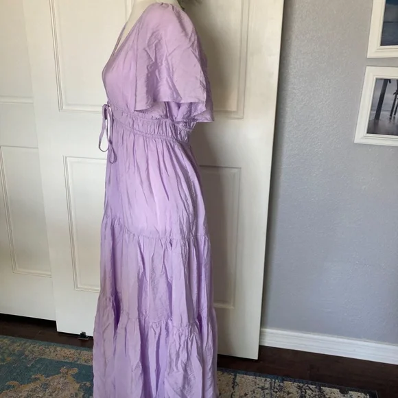 YFB Young Fabulous and Broke Purple Maxi Dress Soft and Silky size XS MARA DRESS - Picture 6 of 14